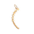 1Pcs Left Ear New Fashion Gold Silver Color Star Shape Long Earcuffs Bohemian Crystal Clip Pins Long Ear Wrap Cuffs For Women Fashion Jewelry, Gifts. 