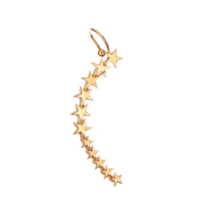 1Pcs%20Left%20Ear%20New%20Fashion%20Gold%20Silver%20Color%20Star%20Shape%20Long%20Earcuffs%20Bohemian%20Crystal%20Clip%20Pins%20Long%20Ear%20Wrap%20Cuffs%20For%20Women%20Fashion%20Jewelry,%20Gifts%20-%20Image%202