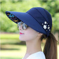 Summer Sun Hats Women Caps Wide Brim Hat Ladies Sun Visor Cap Anti Sun Protection Foldable Roll Up Floopy Hat for Beach, Travel, Outdoor. 