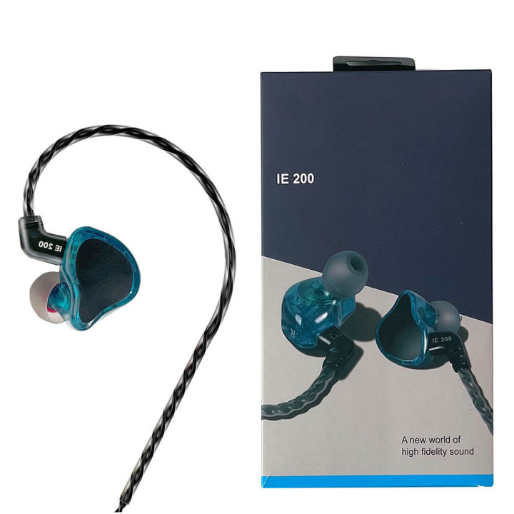 Sennheiser IE200 In-Ear Pro HiFi Monitor Earphones | Professional Noise Isolating IEM with Detachable Cable | High Fidelity Studio Sound for Musicians, Stage Monitoring & Audiophile Listening | Lightweight Ergonomic In-Ear Headphones