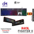 FANTECH K613L 104 Keys Profession Gaming Keyboard USB English Backlight Keyboard. 