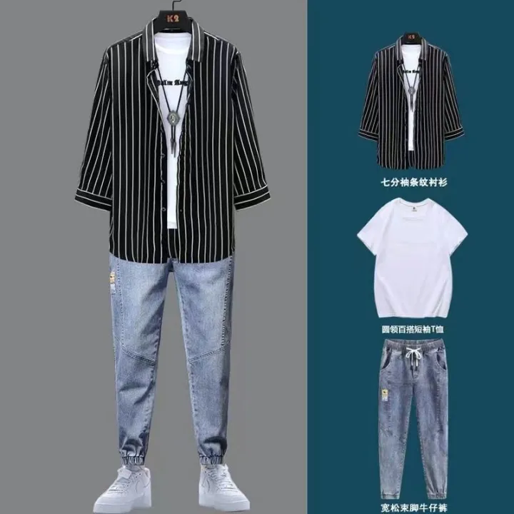 Men's%20Casual%20Sports%20Suit%20Men's%20Suit%20Matching%20Handsome%20Trendy%20Summer2023New%20Fashion%20Boys'%20Clothes%20-%20Image%205