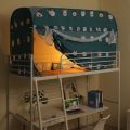 Student Installed Mosquito Nets Shading Dustproof Bed Curtain Foldable Mongolian Bag Dormitory Bunk Bed Zipper Full Shading Tent. 