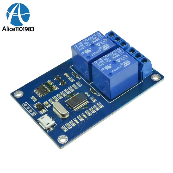 Usb%205v%202%20Channel%20Way%202ch%20Relay%20Module%20Usb%20Control%20Relay%20Serial%20Port%20Controller%20Diy%20Kit%20Electronic%20Board%20Module%20-%20Image%204