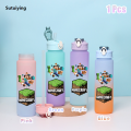 Sutuiying Minecraft Cartoon Game Water Cup Outdoor Large Capacity Plastic Luxury Portable Leak Proof Sports Water Bottle Fitness Running Anime. 