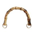 DIY Handmade Detachable Bamboo Purse Handles With Buckle 15.5CM Bamboo Bag Handles Handbag Band Handle Handbags. 
