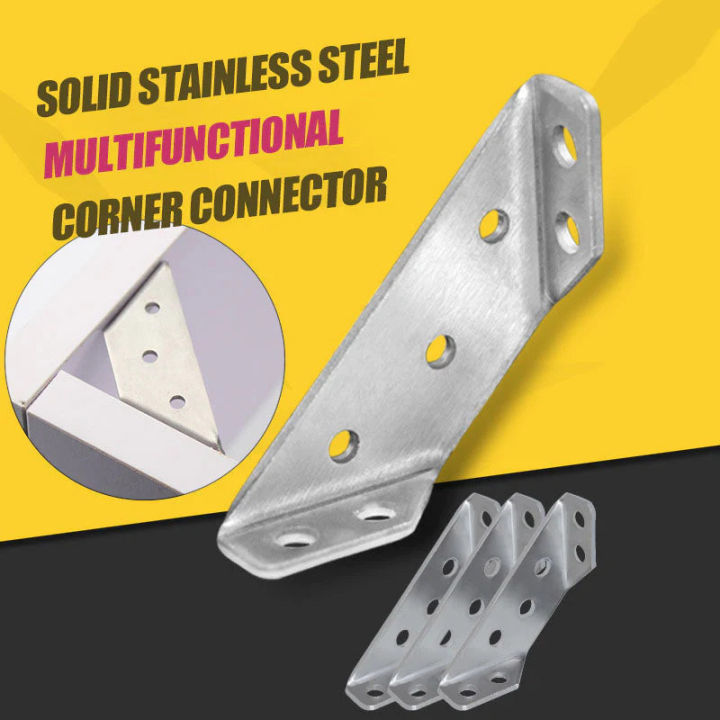 1/2/4Sets%20Corner%20Bracket%20Connector%20Stainless%20Steel%20Corner%20Brace%20Joint%20Fastener%20for%20Wood%20Furniture%20Bedframe%20Cabinet%20Drawer%20Chair%20Hardware%20-%20Image%204