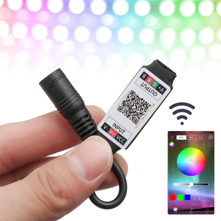 Mini%20LED%20Bluetooth%20RGB%20Strip%20Light%20Controller%20Wireless%20Smart%20Music%20Phone%20Control%20DC%205-24V%206A%20For%20RGB%203528%205050%20Strip%20-%20Image%203