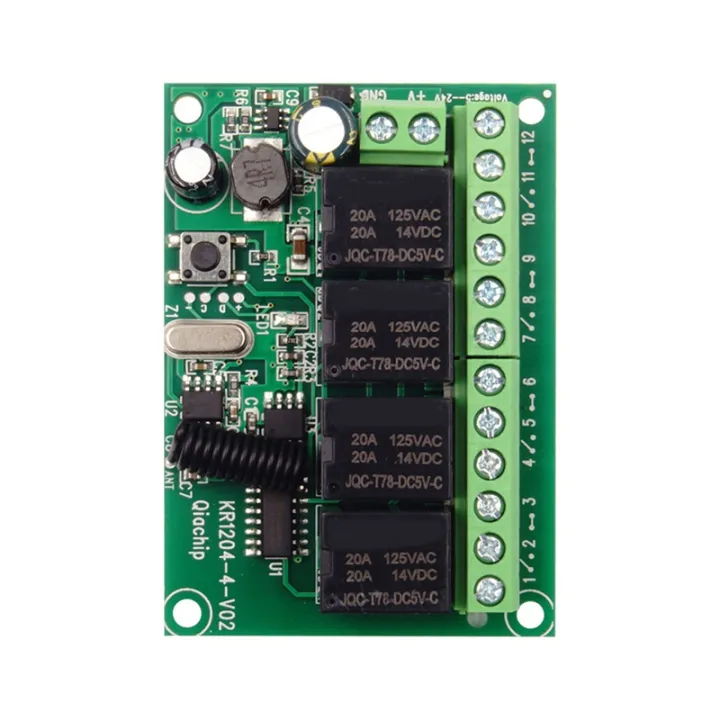 DC%2012V%20433MHz%204-Button%20Relay%20Switch%20with%20Wireless%20Remote%20Control%20for%20DIY%204%20Channel%20Applications%20Project%20-%20Image%205