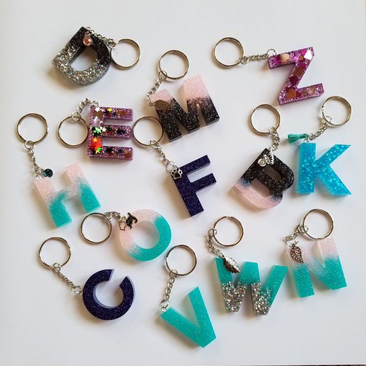 Customized resin key tags