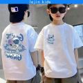 ﹍☋  Baju Tshirt Budak Lelaki Tops Children's Trendy Bear Short-sleeved Boys Middle Big Kids T-shirt Summer New Style Hong Kong Short Sleeve T Shirt Kids Clothes. 