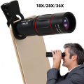 18/28/36X Mobile Phone Camera Lens Clip-On Zoom Phone Camera Telephoto Lens Optical Telescope Lens for Smartphone. 