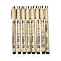 8PCS Sakura Pigma Micron Fine Line Pen Art Supplies 005 01 02 03 04 05 08 BRUSH. 