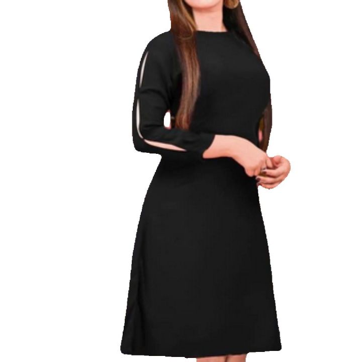 Linen%20Frock%20Latest%20Dress%20Design%20For%20Ladies/%20Linen%20Frock%20For%20Women%20Ladies/%20Linen%20Dress%20Casual%20Trendy%20Fashionable%20Wear/%20Short%20Linen%20Dress%20A%20Line%20-%20Image%202