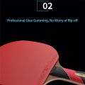 2X Huieson Super Powerful Ping Pong Racket Bat,6 Star Table Tennis Racket Sticky Pimples(Penhold-Hands Grip). 