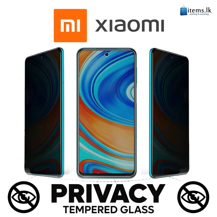 Full Cover Private Screen Protector For Redmi 8 8A 9 9T 9A 9C Note 9/9s/9Pro Note 10 10s 10 Pro Note 7 Note 8 /Note 8Pro Poco X3 Pro NFC M3 Anti-spy Tempered Glass Privacy Premium Glass Film