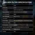 Helmet visor 100*97mm Welder Mask Large View Auto Darkening Welding Helmet True Color DIN4/5-9/9-13 1/1/1/2 Upgrade Helms for Grinder Cutting. 