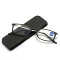 HOT New Square Paste Mobile Phone Portable Ultra Light Reading Glasses for Men and Women with Retro Glasses Case +1.0 To +4.0. 