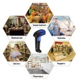 2D Barcode Scanner Portable Bluetooth Wireless Mobile Supported Barcode & QR Reader. 