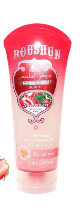 Roushun Face & Body Scrub Strawberry 120Ml