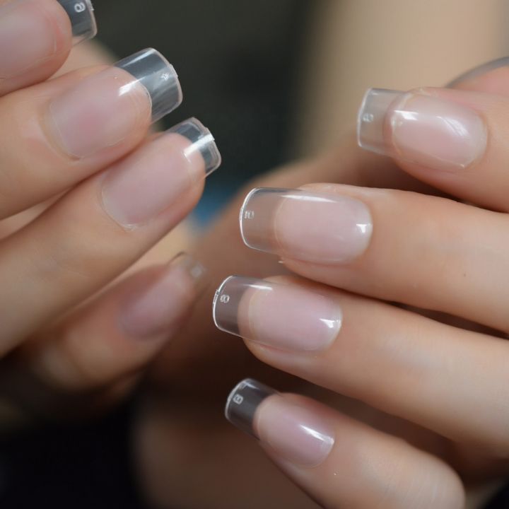 100PC Clear Nail Plastic Design False Fake Tips