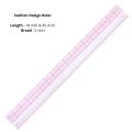 18 Inch 45cm Metric/Inch 8ths Multifunction Fashion Design and Garment Ruler Grading for Sewing, Quilting, Tailors. 