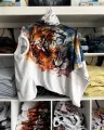 Sublimation Tiger  Printed Men's T-Shirt  Colorful 190gsm High Quality Polyester Material  Casual Wear Regular Fit.. 
