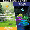 Solar Jellyfish Light 7 Colors Changing Outdoor Waterproof Garden Lights Led Fiber Optic Lamps For Lawn Patio. 