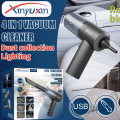 4 IN 1 Portable Rechargeable Home and Car Vacuum Cleaner. 