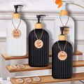 Hands and Dishes Soap Dispenser Bottle with Tag Pump Soap Container for Shampoo Conditioner Body Wash Countertop Organizer. 