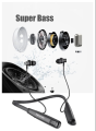 Haino Teko HN-80 Wireless Bluetooth Neckband Earphone. 