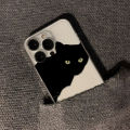 Back cover o Max lus prSE2 SEXR Xs for iPh shaped phone case for black cat white cat figure one 16 15 14 13 12 11 x 8 7 p mini TPU. 
