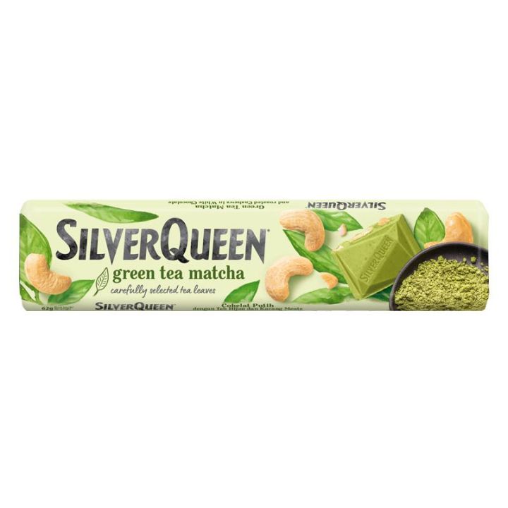 Silver Queen Chocolate Green Tea 58G Bar Slab Choco