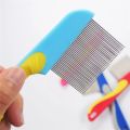 Head lice remover hair Comb Stainless Steel Nit Head Hair Lice Comb Metal Fine Toothed Flea Flee With Handle Hairbrush Tools. 