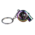 Car Turbo Spinner Keychain with Real Sound and LED Light Mini Turbocharger Key Chain for Car Keys Replacement ,A. 