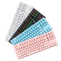 Gaming Mechanical Keyboard Game Anti-ghosting  RGB Mix Backlit Blue Switch 87key teclado mecanico For Game Laptop PC. 