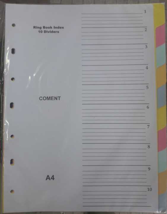 File Dividers - Board - 1 - 10