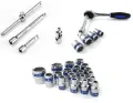 32PCS 1/2'' DR Box Socket Set Box Spanner Set Wrench Tools Set. 