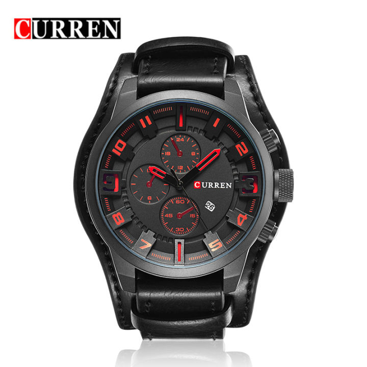 CURREN 8225 Men's Luxury Leather Strap Date Watch Wristwatches Top Luxury nd Business Men's Clock With Warranty