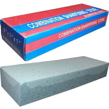 6" Aluminium Oxide Sharpening Stone Dual Grit Knife and tools Sharpener.