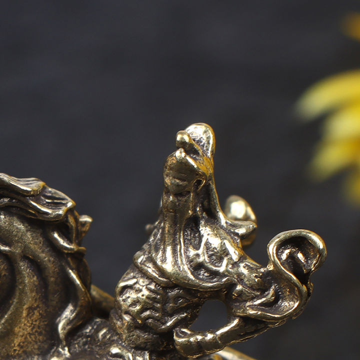 Brass%20God%20of%20Wealth%20Riding%20Horse%20Guan%20Gong%20Statue%20Home%20Decoration%20Accessories%20-%20Image%206