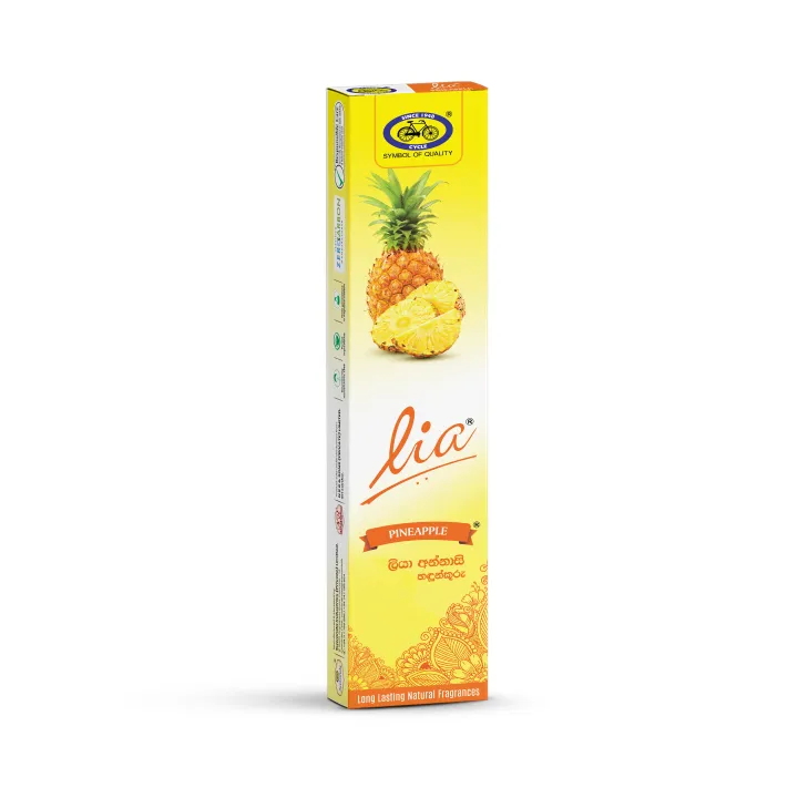 Lia Incense Sticks - Pineapple Twirl - 6 Packets