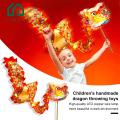 Lumina Festive Dragon Lantern Decoration Diy Handmade Dragon Dance Lantern Kit with Led Lights Perfect New Year Gift for Kids Adults Chinese Loong Performance Prop Led Dragon Lantern. 