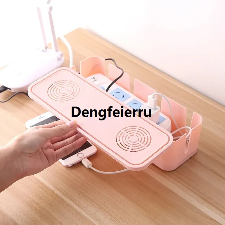Dengfeierru%20Wire%20Cable%20Storage%20Box%20Tidy%20Wire%20Organizer%20Cable%20Management%20Phone%20New%20style%20Data%20Line%20Storage%20Case%20Safety%20Home%20Room%20Container%20Solid%20Colors%20-%20Image%202