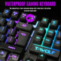 T-Wolf Tf200 Mechanical Feel RGB Gaming keyboard and Mouse Combo - High Quality Backlight LED  Gaming Keyboard Usb Ergon. 