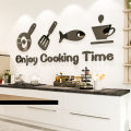 Nordic Style Kitchen Stickers 3D Three-dimensional Wall Stickers Acrylic Restaurant Porch Background Wall Decoration Stickers. 