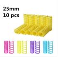 PLASTIC HAIR ROLLERS SET OF 10 ( L ). 