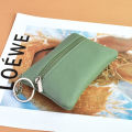 Solid Color Women's PU Leather Coin Purses Women's Pocket Wallets Key Holder Case Mini Pouch Zipper Small Card Wallet. 