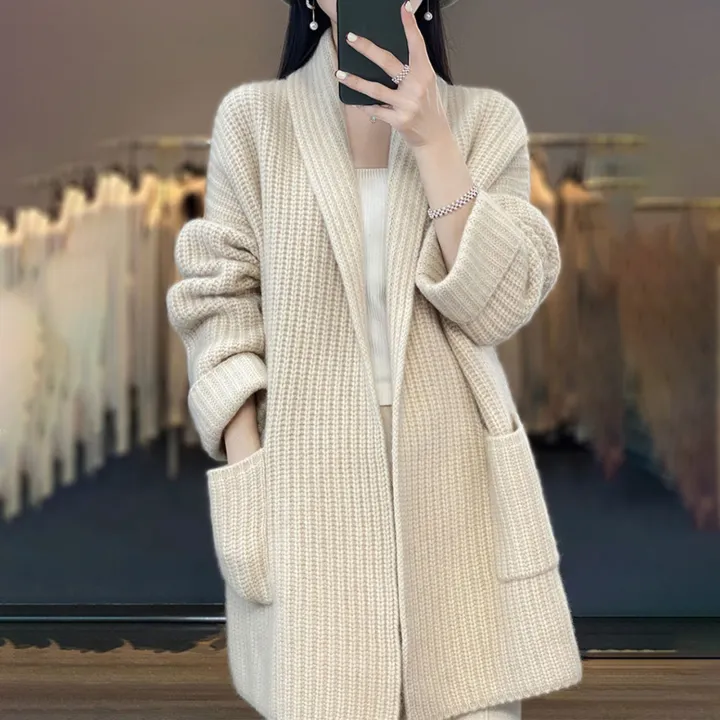 Long%20Sleeve%20Sweater%20Coat%20Cozy%20Stylish%20Women's%20Fall%20Winter%20Cardigan%20Sweater%20with%20Pockets%20Warm%20Soft%20Plus%20Size%20Perfect%20for%20Southeast%20Asian%20Fashionistas%20Women%20Cardigan%20Sweater%20-%20Image%205