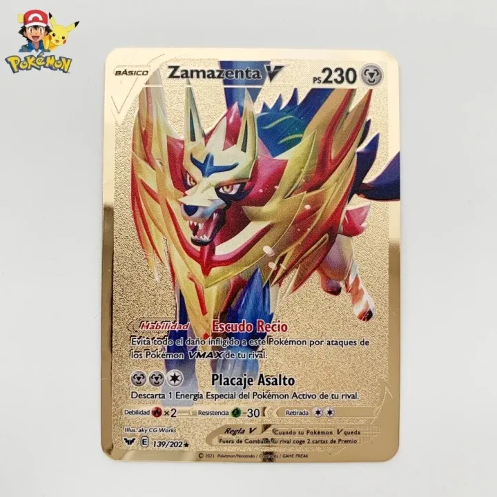 pokemon%20cards%20golden%2022%20Style%20NEW%20Pokemon%20Cards%20Gold%20Metal%20Pokemon%20Cards%20Spanish%20Hard%20Iron%20Cards%20Mewtwo%20Pikachu%20Gx%20Charizard%20Vmax%20Package%20Game%20CollParty%20Games%20Crafts%20-%20Image%205